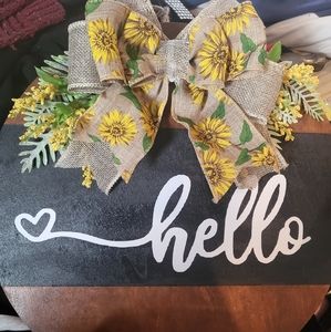 Handmade door sign